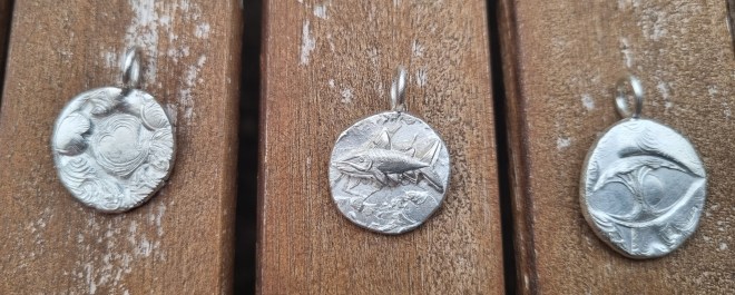 Malcolm Appleby silver pendants 