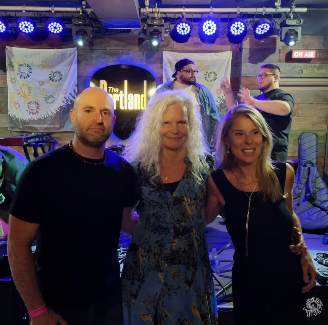 Mr Griff, Emma Boden from The Fine Line Project, and Angie Collins © TFLP / Lemmy 2026